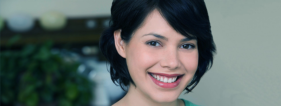 Beautiful woman smiling